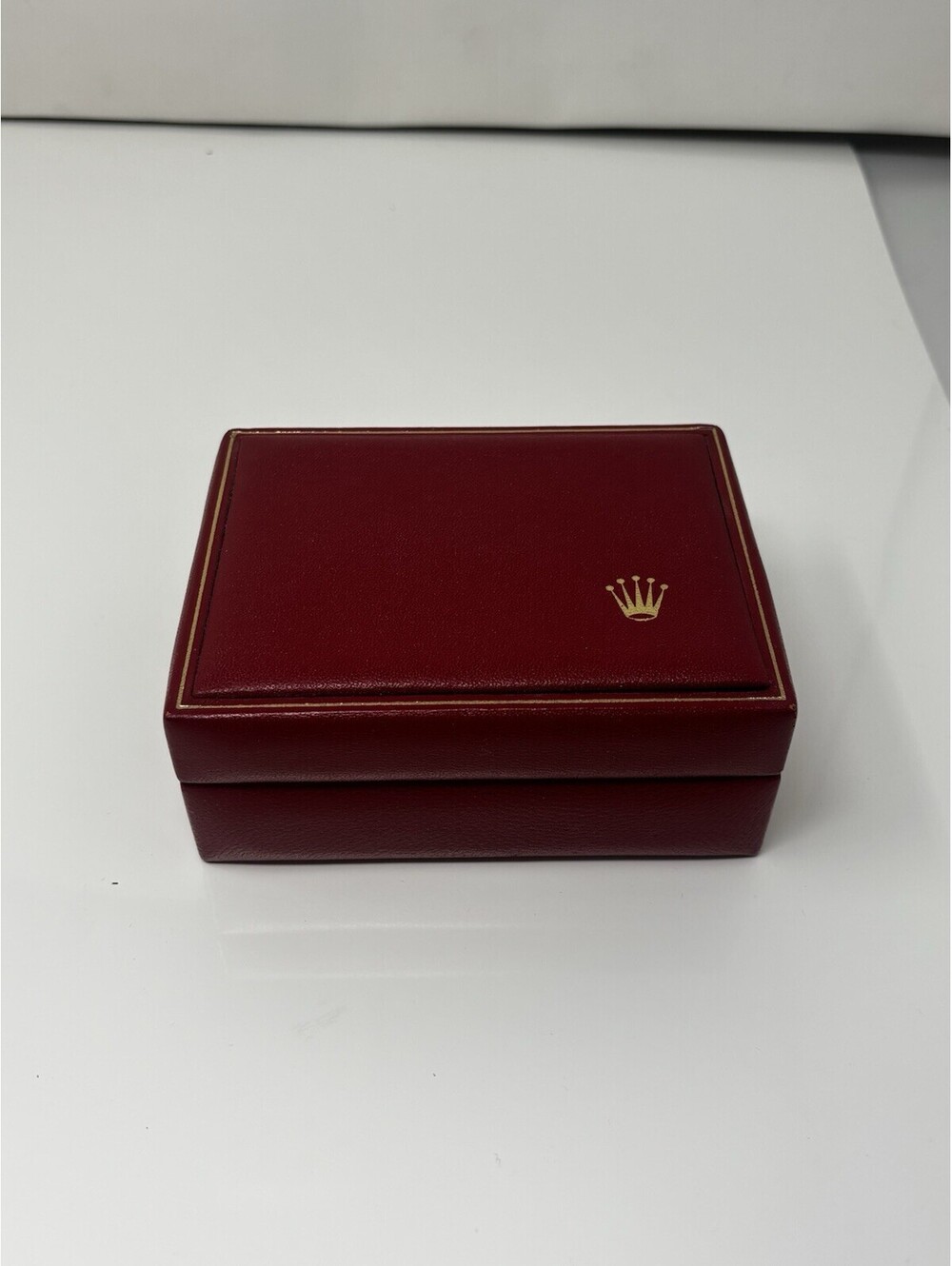 ROLEX Watch Box Case Red Vintage Switzerland Box No Pillow - Exc. 14.00.08